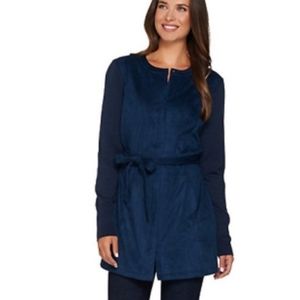 H by Halston Suede size 10 zipper jacket